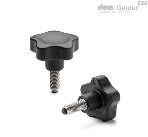 VC.692-SST-p-P Lobe knobs with solid section | Elesa+Ganter